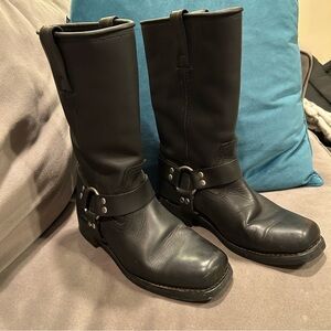 Masterson Boot Co Men’s Harness Boots Size 8.5 D Black Leather Motorcycle RB2500